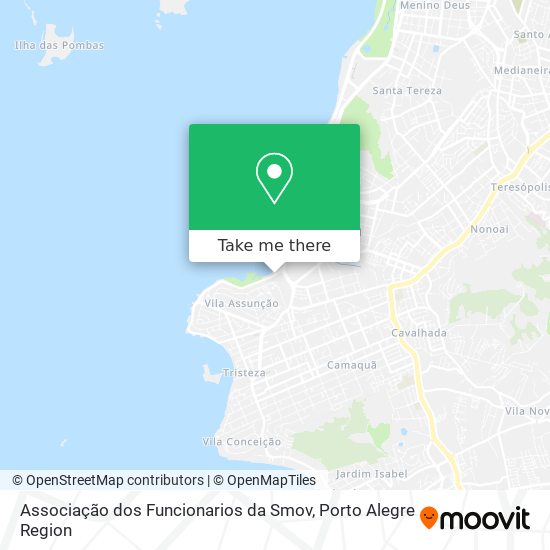 Associação dos Funcionarios da Smov map