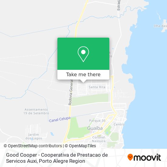 Mapa Good Cooper - Cooperativa de Prestacao de Servicos Auxi