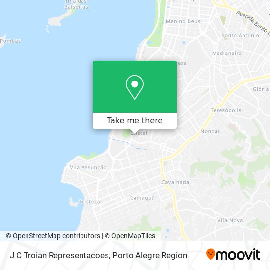 J C Troian Representacoes map