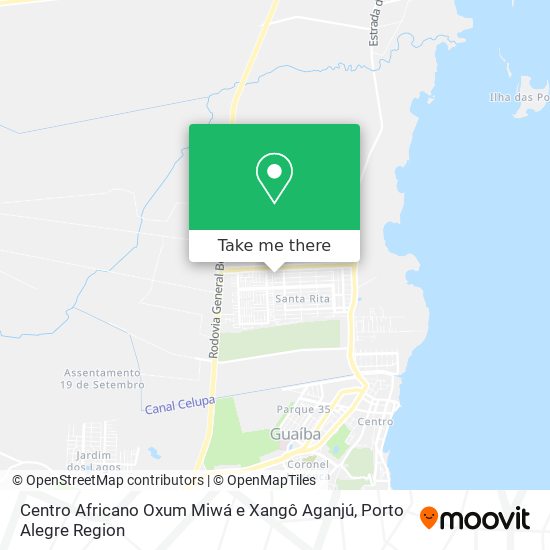 Centro Africano Oxum Miwá e Xangô Aganjú map