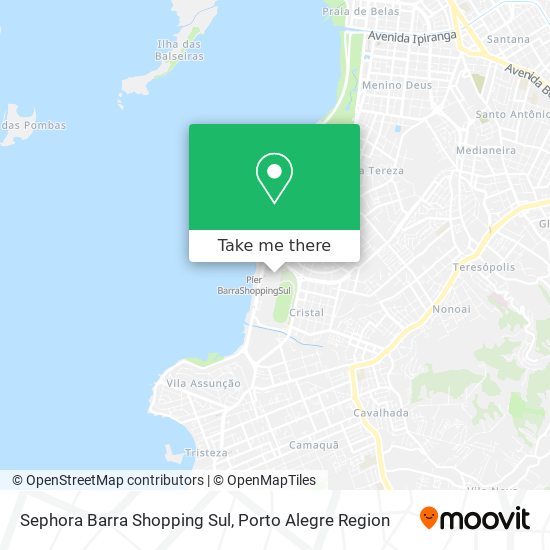 Sephora Barra Shopping Sul map