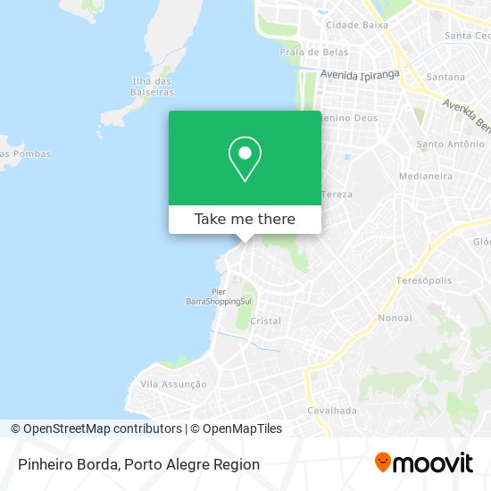 Pinheiro Borda map
