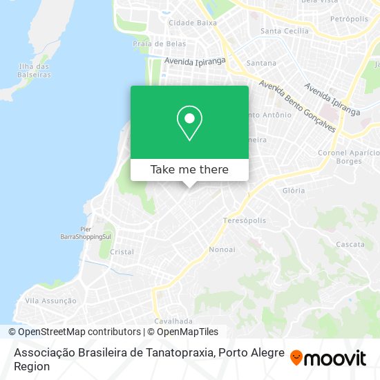 Mapa Associação Brasileira de Tanatopraxia