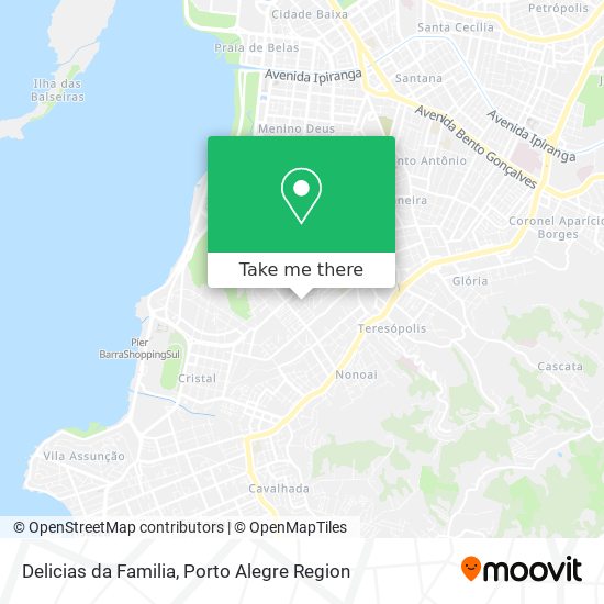 Mapa Delicias da Familia