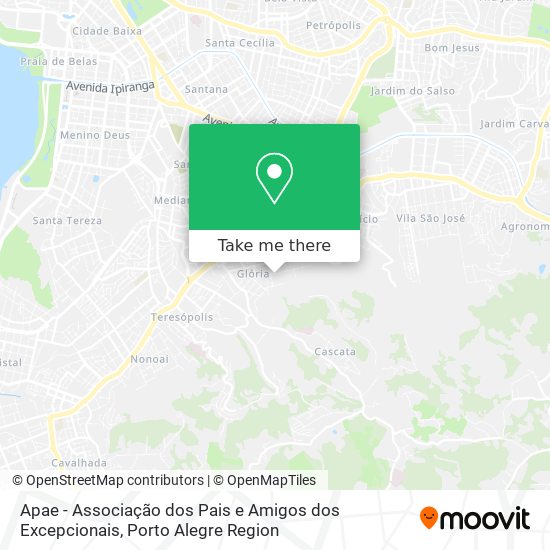 Apae - Associação dos Pais e Amigos dos Excepcionais map