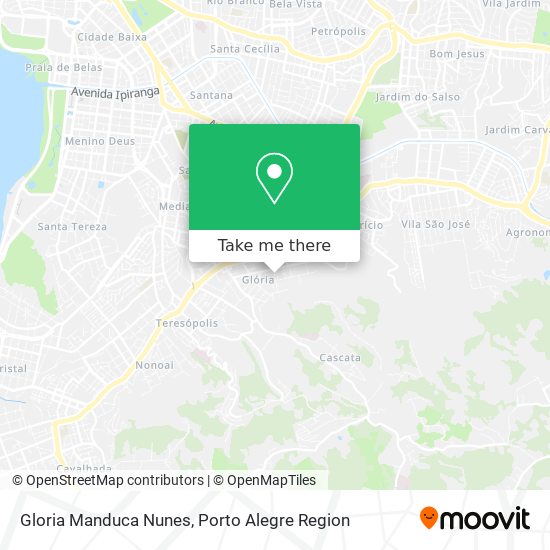 Gloria Manduca Nunes map