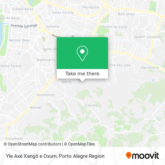 Yle Axé Xangô e Oxum map