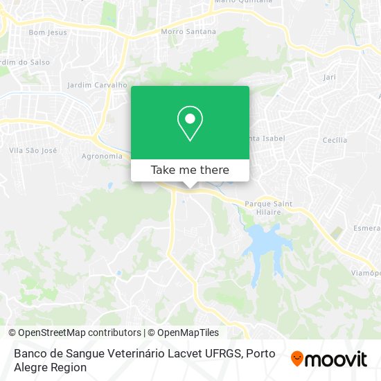Banco de Sangue Veterinário Lacvet UFRGS map