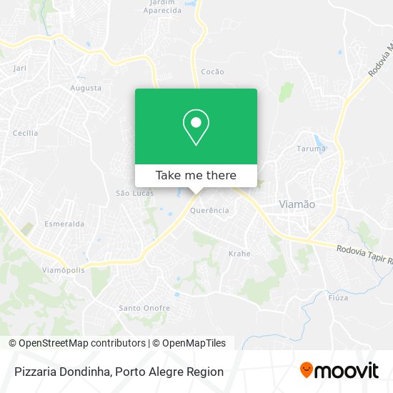 Pizzaria Dondinha map