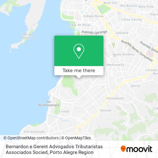 Bernardon e Gerent Advogados Tributaristas Associados Socied map