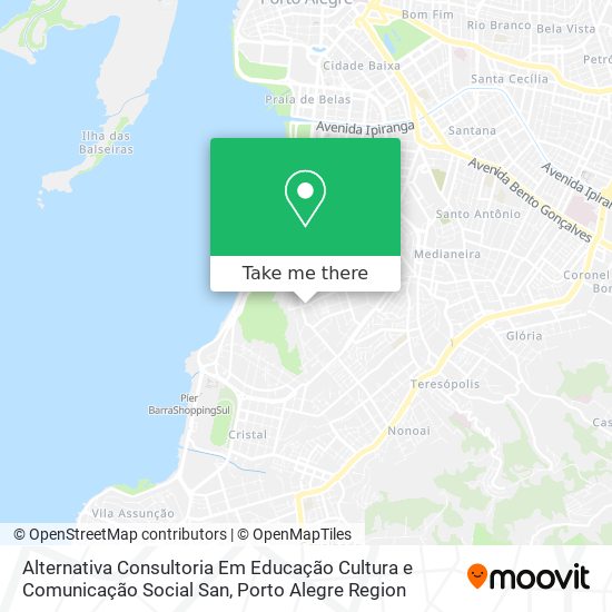 Alternativa Consultoria Em Educação Cultura e Comunicação Social San map