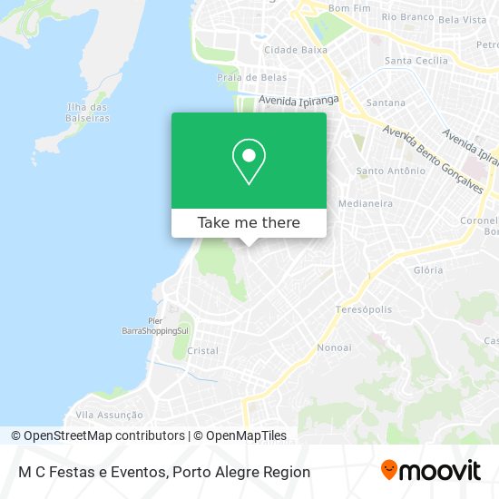 M C Festas e Eventos map