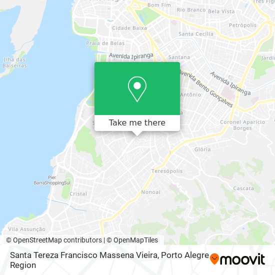 Santa Tereza Francisco Massena Vieira map