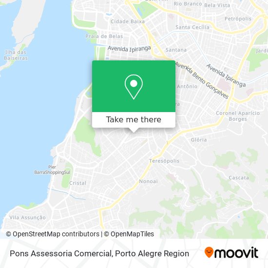 Pons Assessoria Comercial map