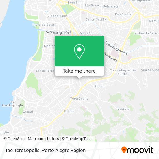 Ibe Teresópolis map