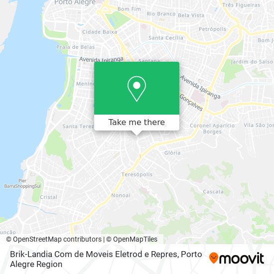 Brik-Landia Com de Moveis Eletrod e Repres map