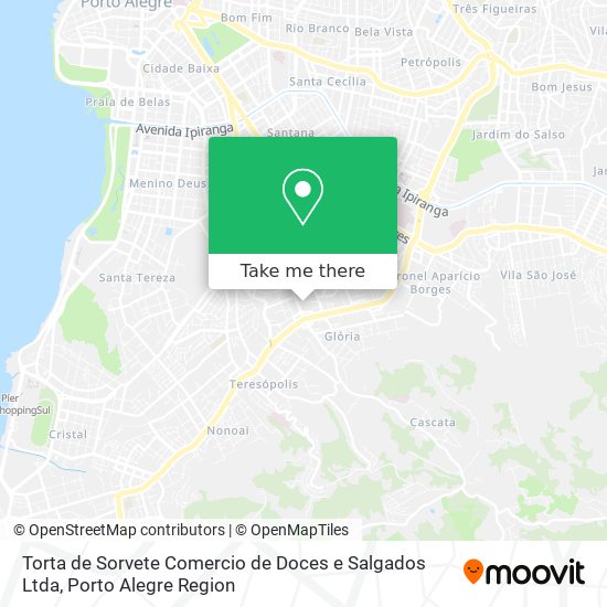 Mapa Torta de Sorvete Comercio de Doces e Salgados Ltda