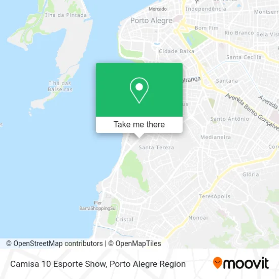 Camisa 10 Esporte Show map