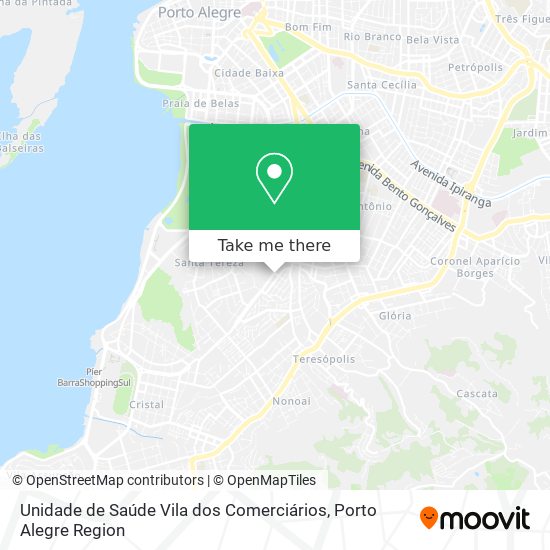 Unidade de Saúde Vila dos Comerciários map
