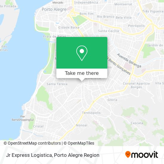 Mapa Jr Express Logistica