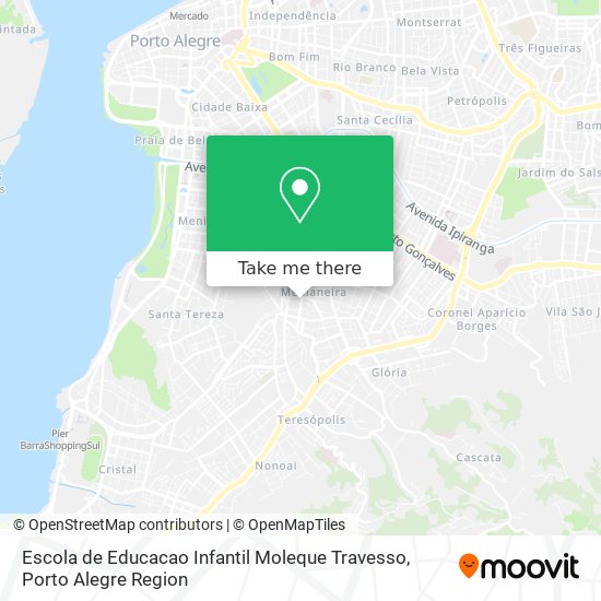 Mapa Escola de Educacao Infantil Moleque Travesso