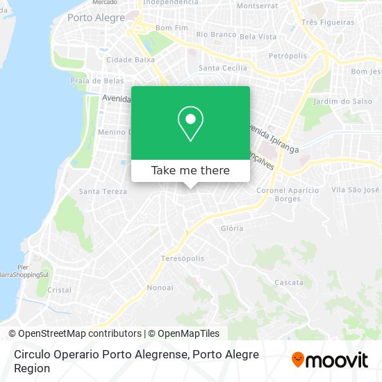 Circulo Operario Porto Alegrense map
