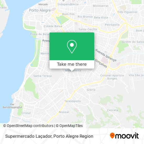 Supermercado Laçador map