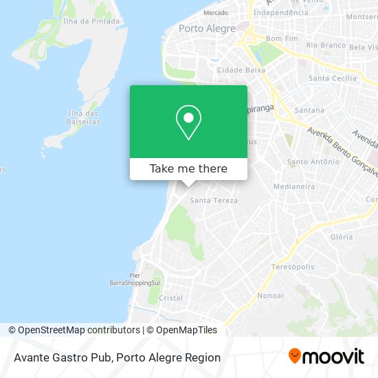 Mapa Avante Gastro Pub