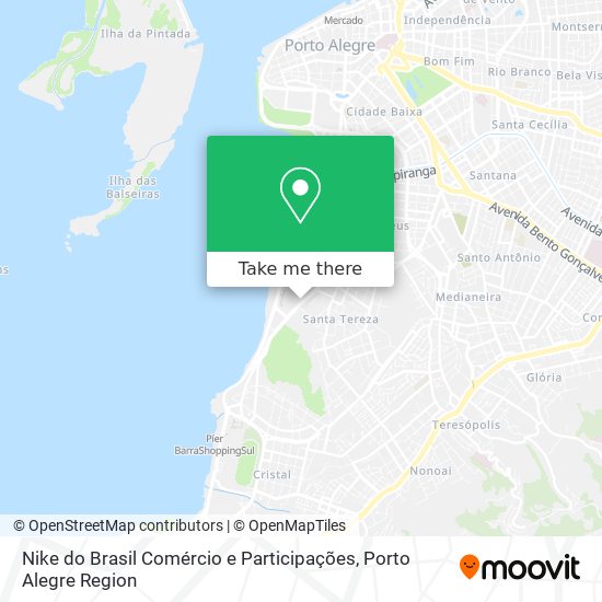 Mapa Nike do Brasil Comércio e Participações