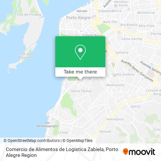 Comercio de Alimentos de Logistica Zabiela map
