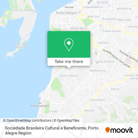 Mapa Sociedade Brasileira Cultural e Beneficente