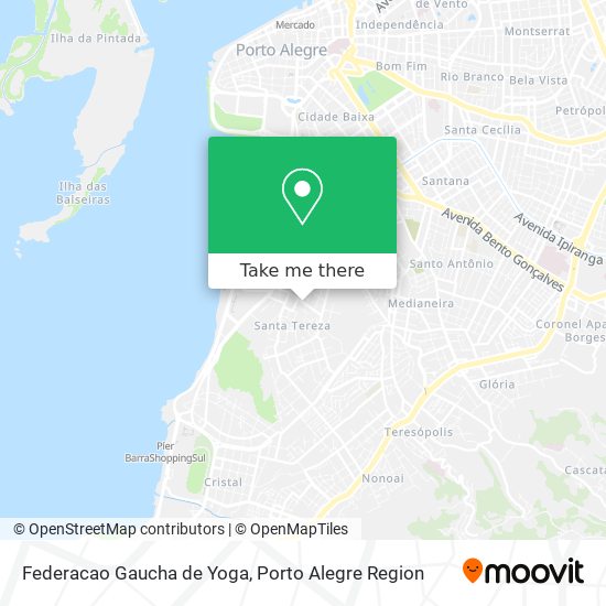 Mapa Federacao Gaucha de Yoga