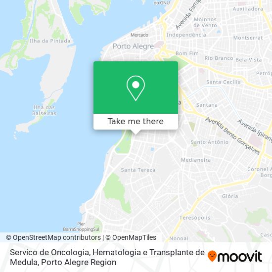 Servico de Oncologia, Hematologia e Transplante de Medula map