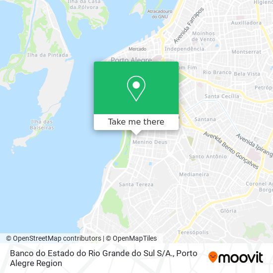 Mapa Banco do Estado do Rio Grande do Sul S / A.