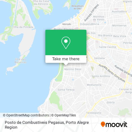 Posto de Combustíveis Pegasus map