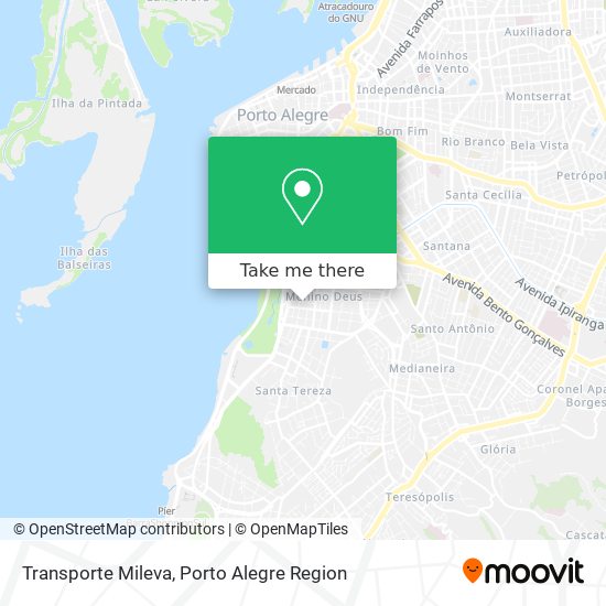 Transporte Mileva map