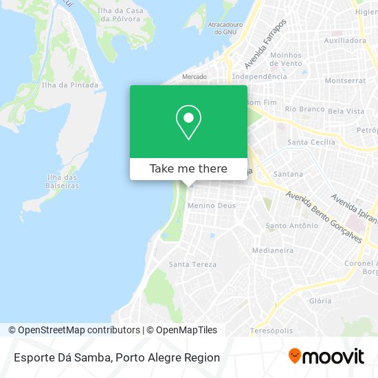 Esporte Dá Samba map