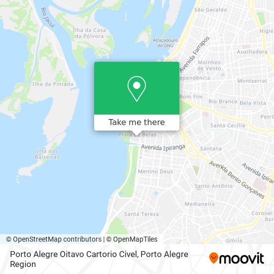 Mapa Porto Alegre Oitavo Cartorio Civel