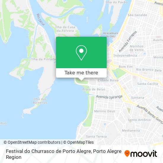 Mapa Festival do Churrasco de Porto Alegre
