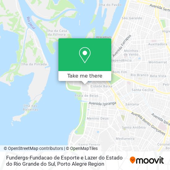 Fundergs-Fundacao de Esporte e Lazer do Estado do Rio Grande do Sul map