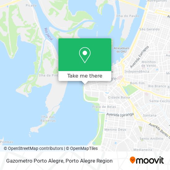 Gazometro Porto Alegre map