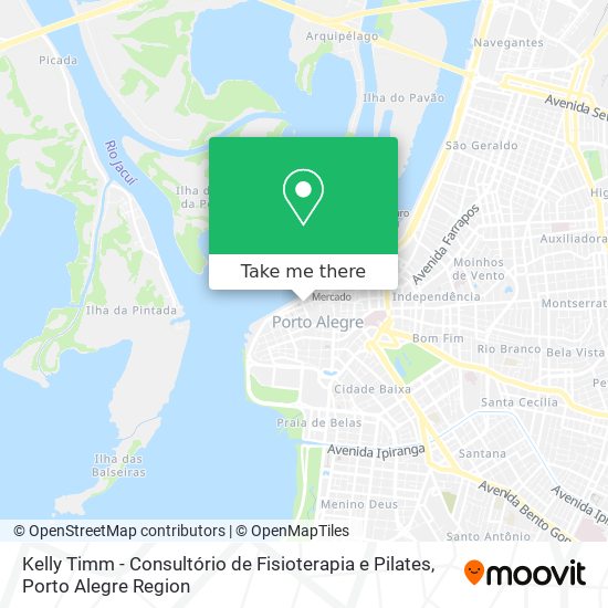 Mapa Kelly Timm - Consultório de Fisioterapia e Pilates