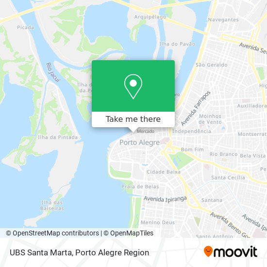 Mapa UBS Santa Marta