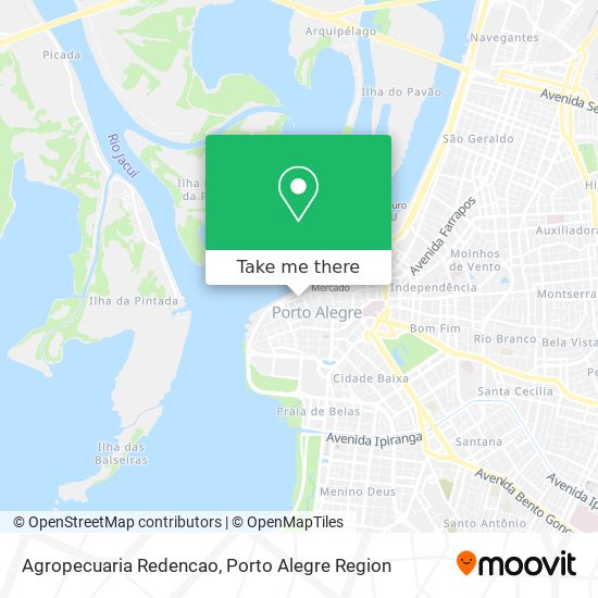 Agropecuaria Redencao map