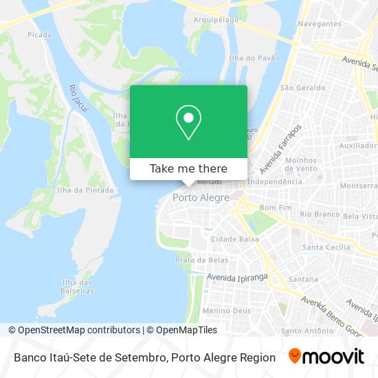 Mapa Banco Itaú-Sete de Setembro