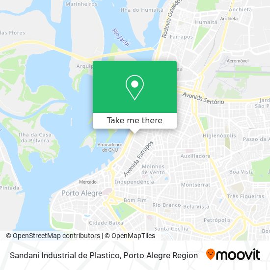 Sandani Industrial de Plastico map