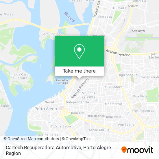 Cartech Recuperadora Automotiva map