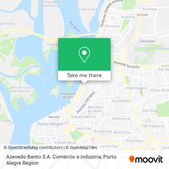 Azevedo Bento S.A. Comércio e Indústria map