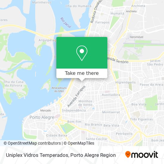 Uniplex Vidros Temperados map