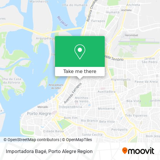 Importadora Bagé map